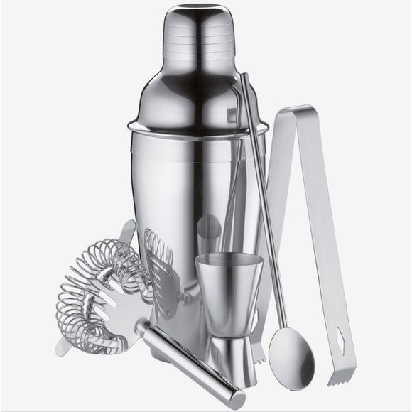 AR+Cook 5-Piece Set Bar Tools- Silver - Picture 2 of 5